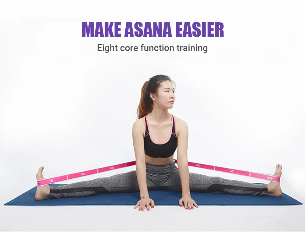 Multi-Section Yoga Stretch Strap - Ballet & Dance Flexibility Band