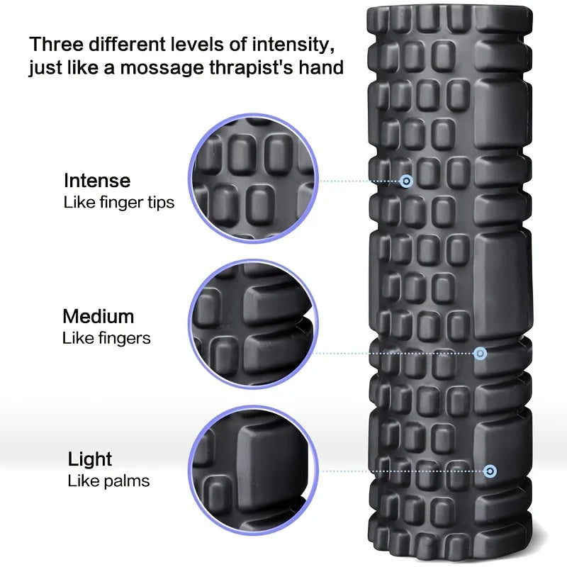 EVA Textured Foam Roller 30 x 8cm - Muscle Roller for Yoga & Pilates