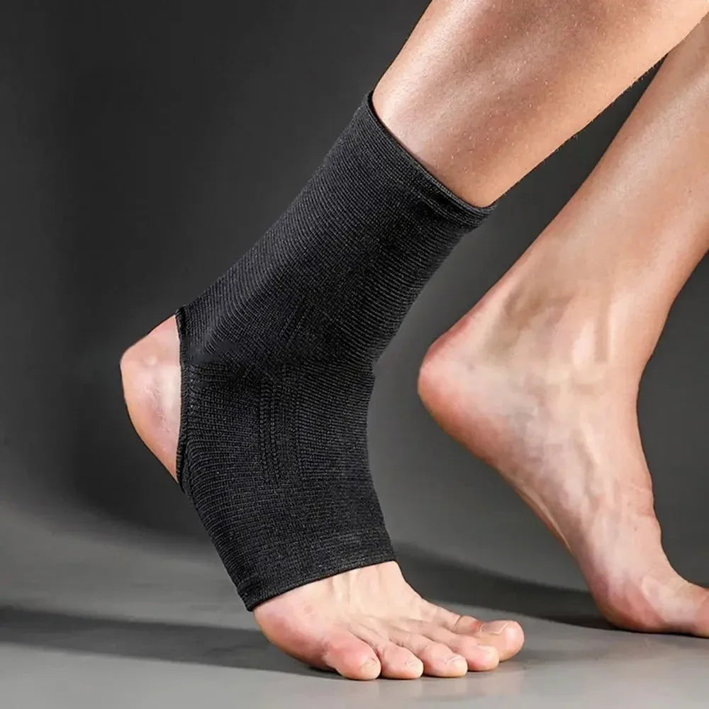 Breathable Ankle Compression Sleeve - Open-Heel Support Brace