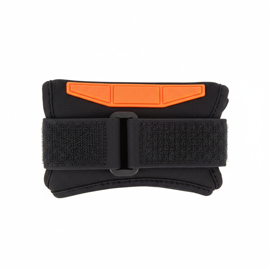 Black and orange golf swing wrist trainer brace