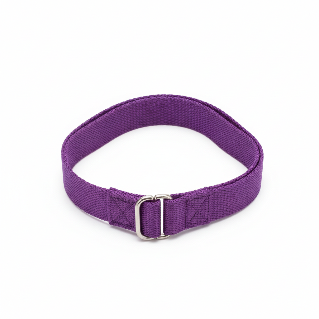Purple yoga mat carry strap loop