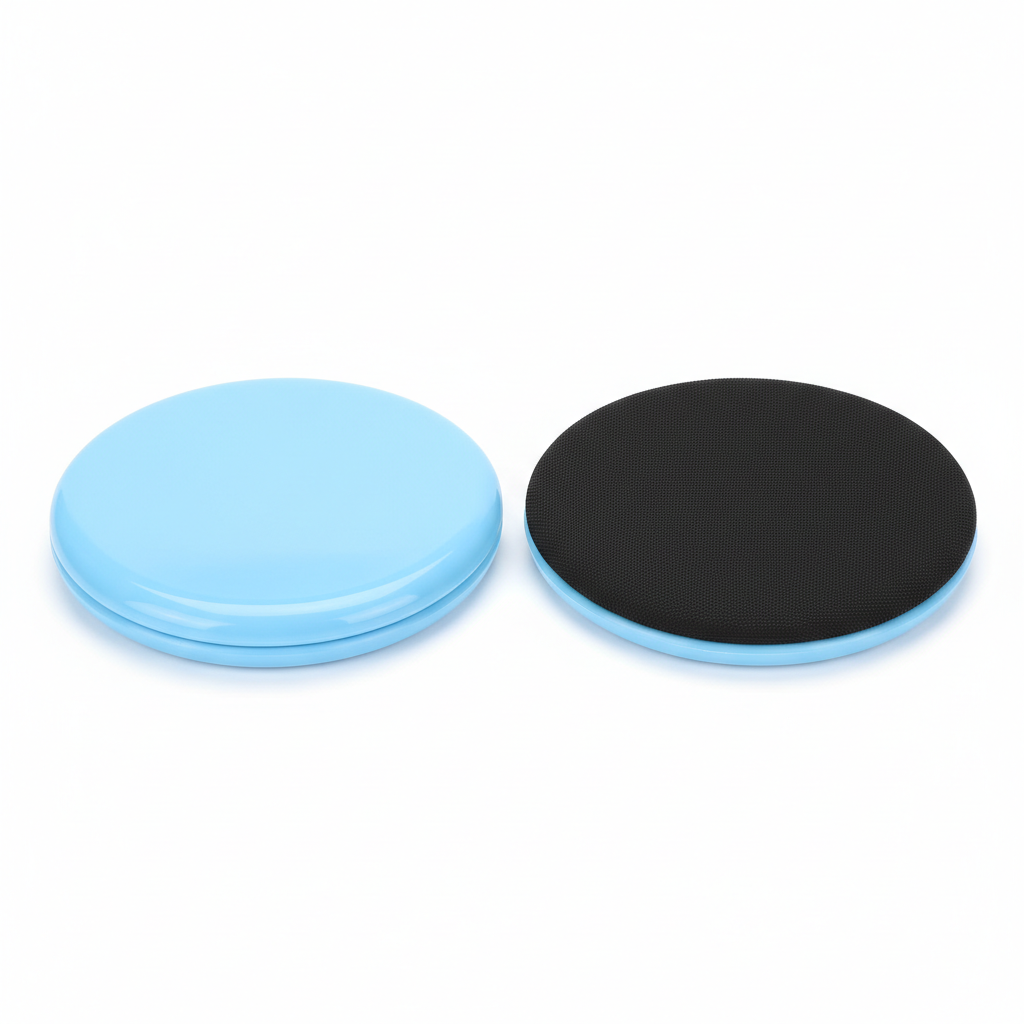 Light blue double-sided core sliding exercise discs
