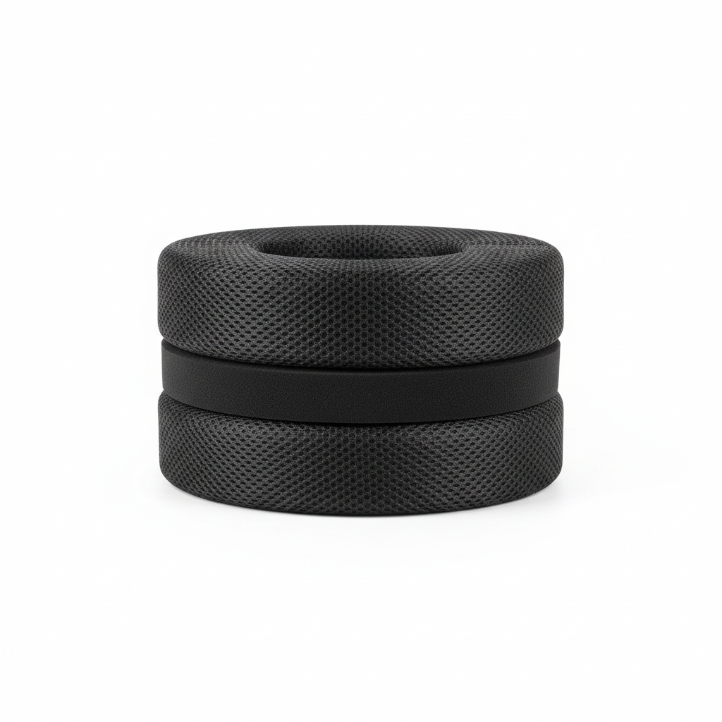Black triple-layer foam cervical neck collar brace