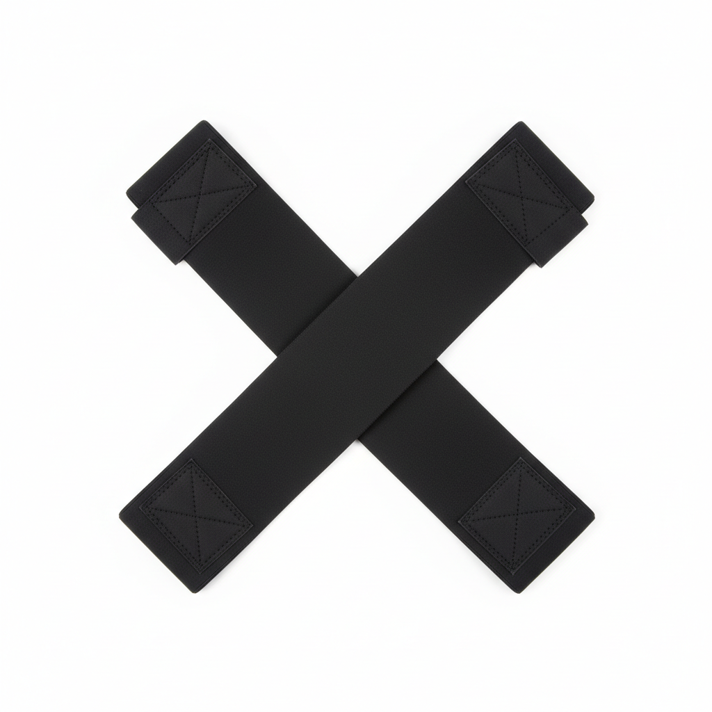 Black neoprene X-cross posture corrector